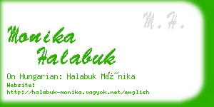 monika halabuk business card